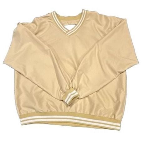 Sun Mountain Windbreaker Pullover Size L Beige V-Neck Golf Jacket 1