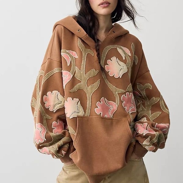 Free People its a Vibe Floral Hoodie size Small