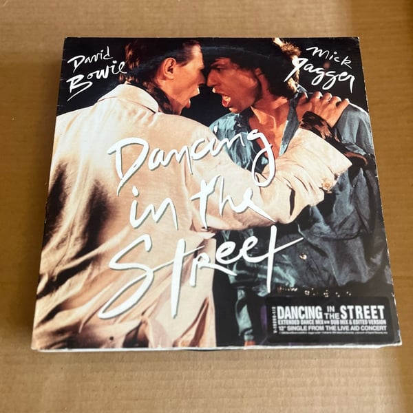 David Bowie & Mick Jagger Dancing In The Street 12 Inch Vinyl Record