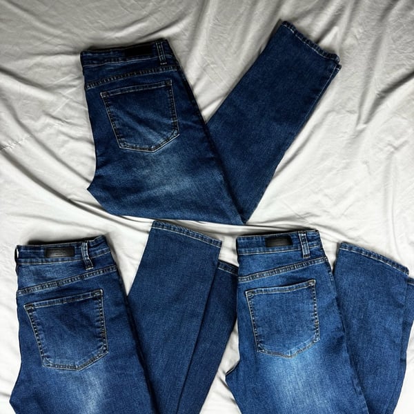 Kenneth Cole Straight Fit Jeans Size Blue Denim lot of 3