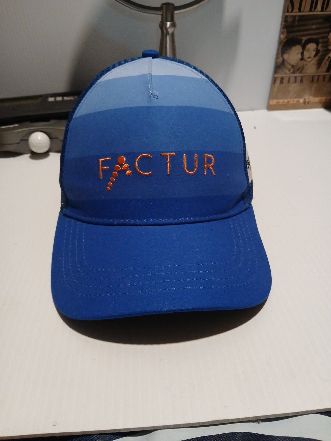 Boco Gear Factur Trucker Hat Blue Orange Adjustable Snapback 2