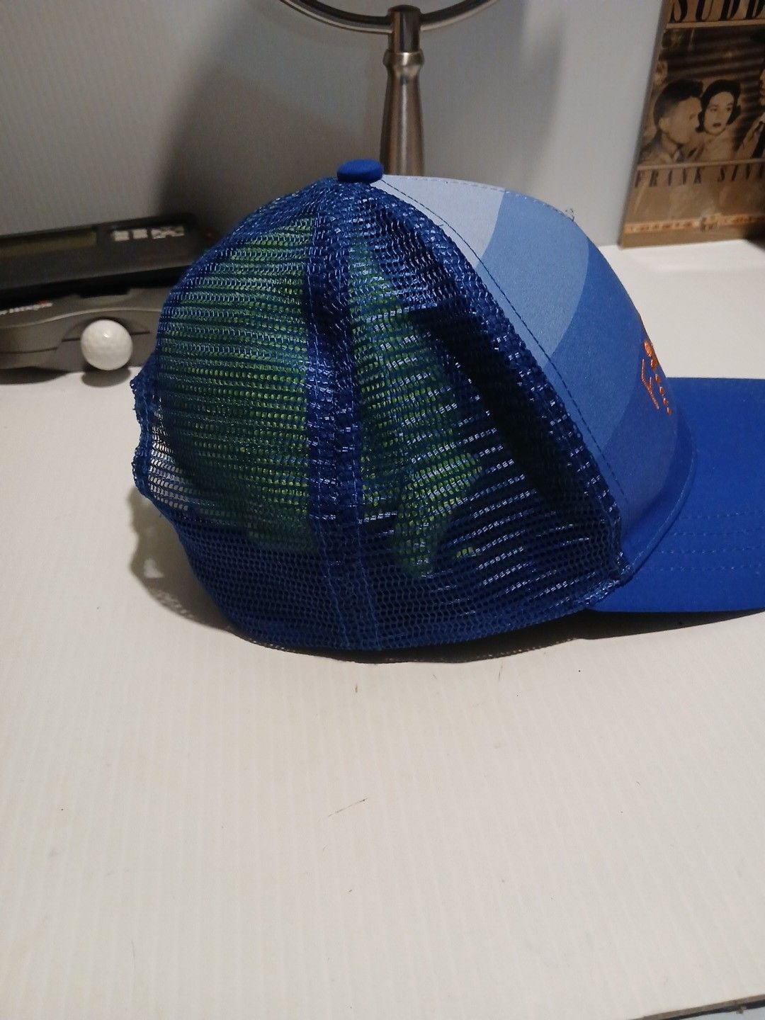 Boco Gear Factur Trucker Hat Blue Orange Adjustable Snapback 3