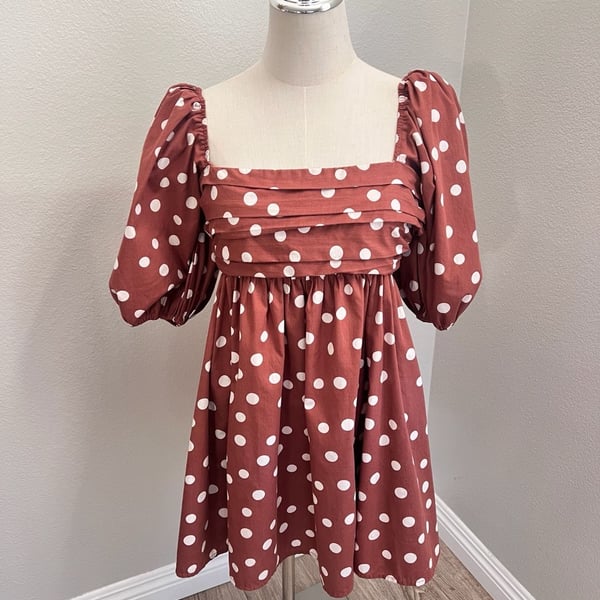 Abercrombie & Fitch Ruched Puff Sleeve Mini dress