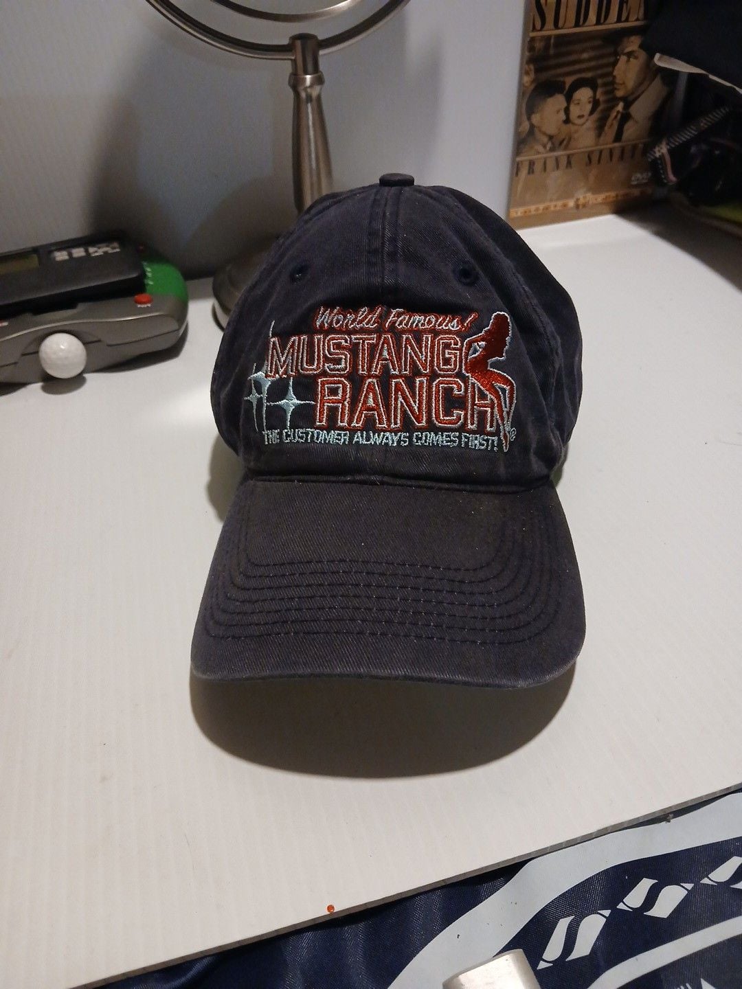 Mustang Ranch Hat World Famous Baseball Cap Black 2