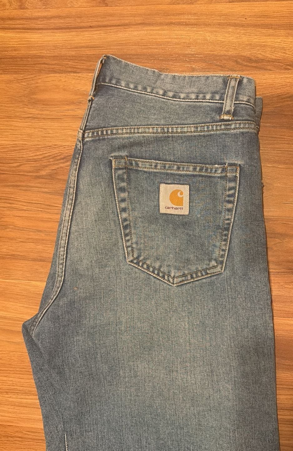 Carhartt WIP Pontiac Short Size 30 Blue Denim Jeans 3