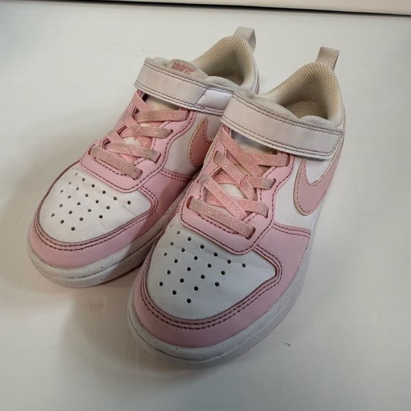 Nike Court Borough Low Recraft Size 10.5C Pink White Toddler Sneakers