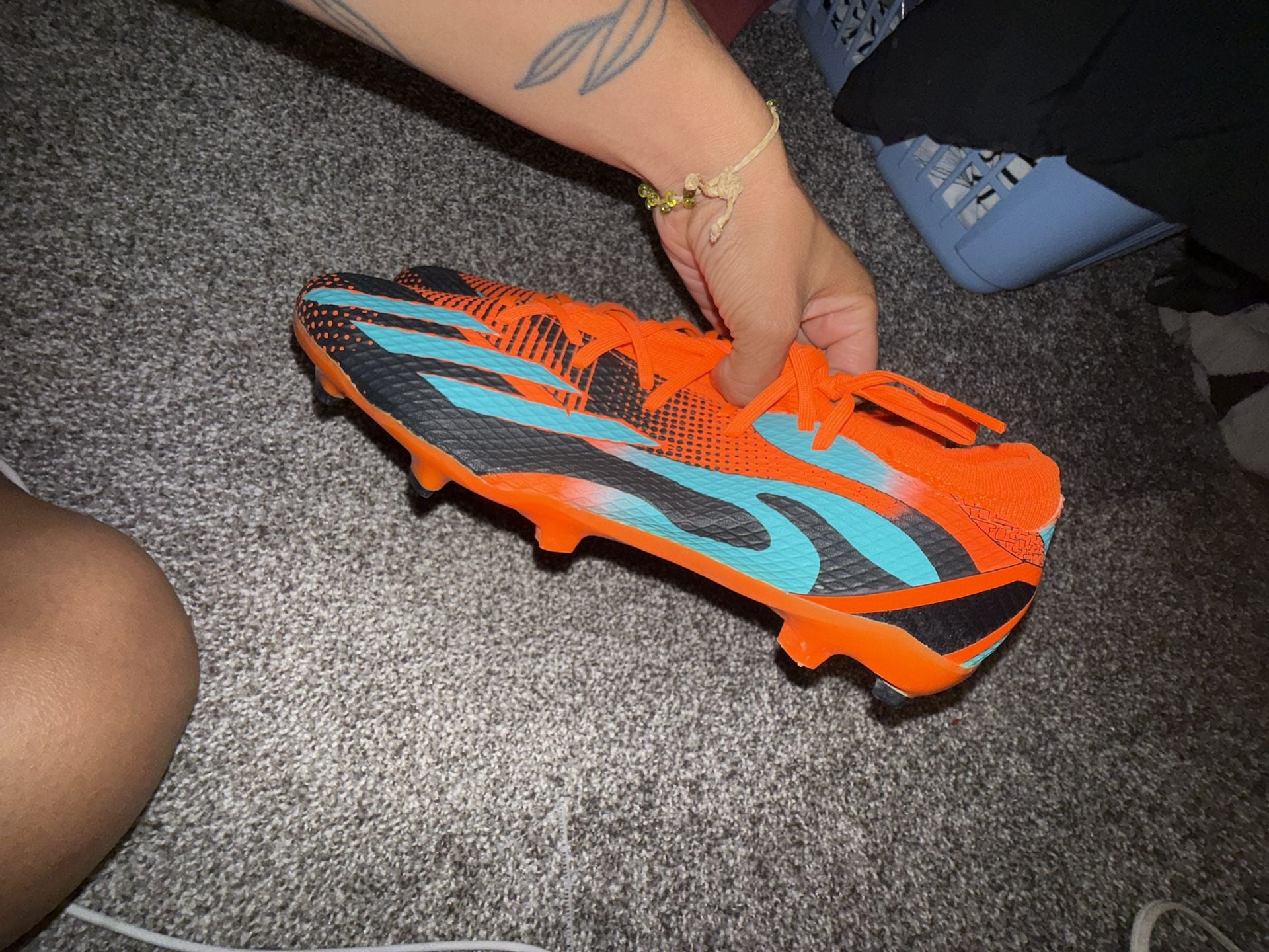 Adidas X Speedportal Messi Soccer Cleats Orange Black 4