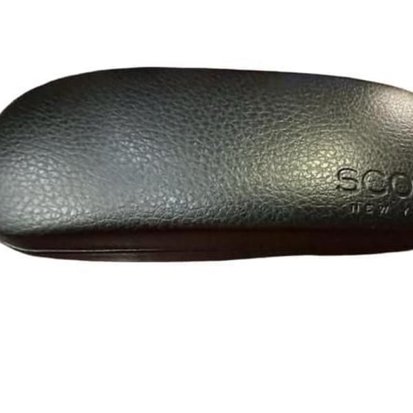 Scojo New York Eyeglass Case Black Hard Clamshell