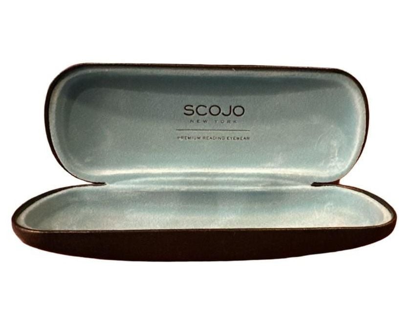 Scojo New York Eyeglass Case Black Hard Clamshell 4