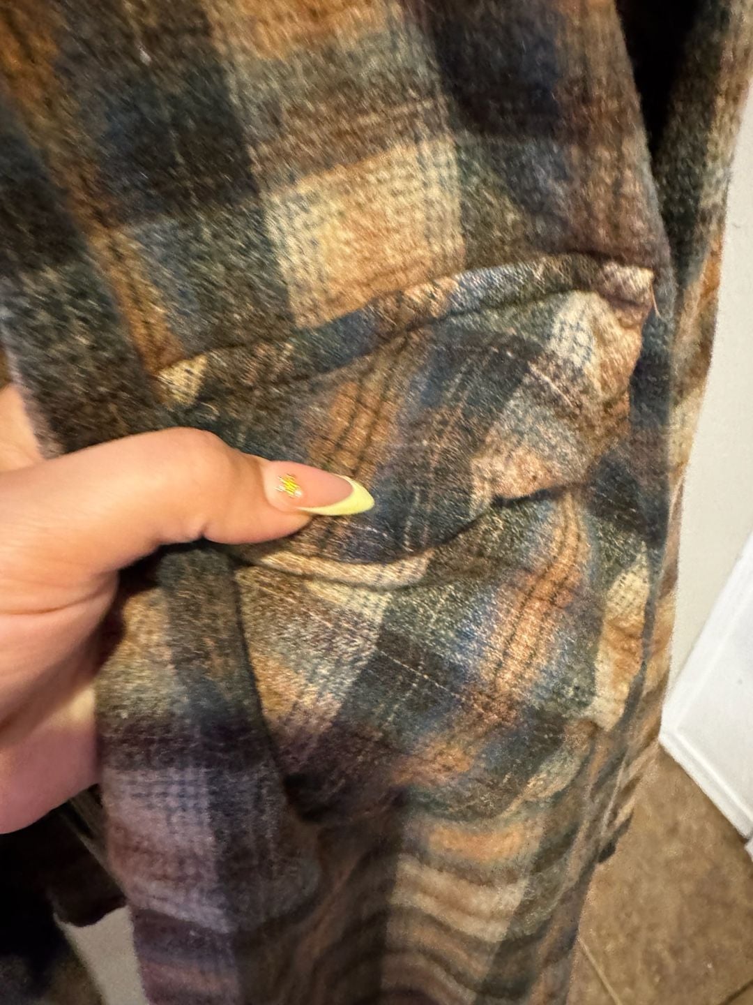 Pendleton Wool Shirt Size L Brown Plaid Vintage Virgin Wool 5