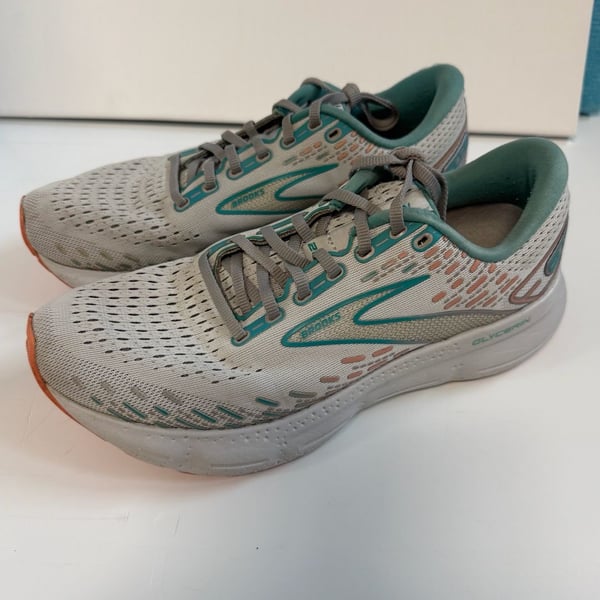 Brooks Glycerin 20 Running Shoes Grey Teal Coral