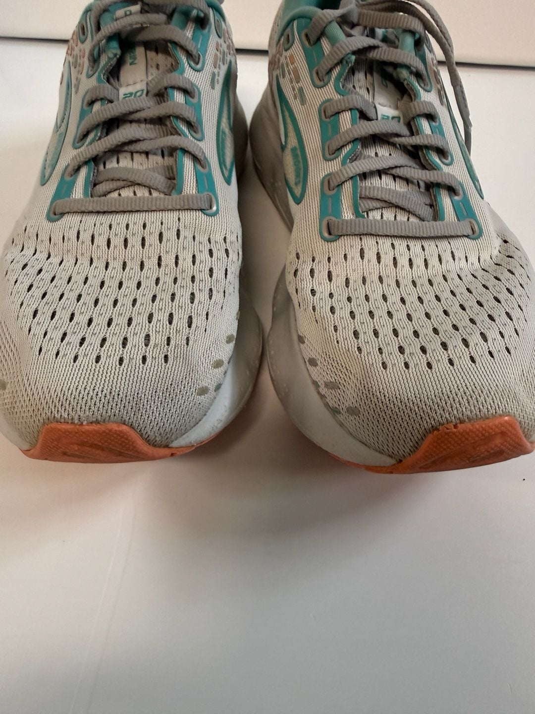 Brooks Glycerin 20 Running Shoes Grey Teal Coral 13
