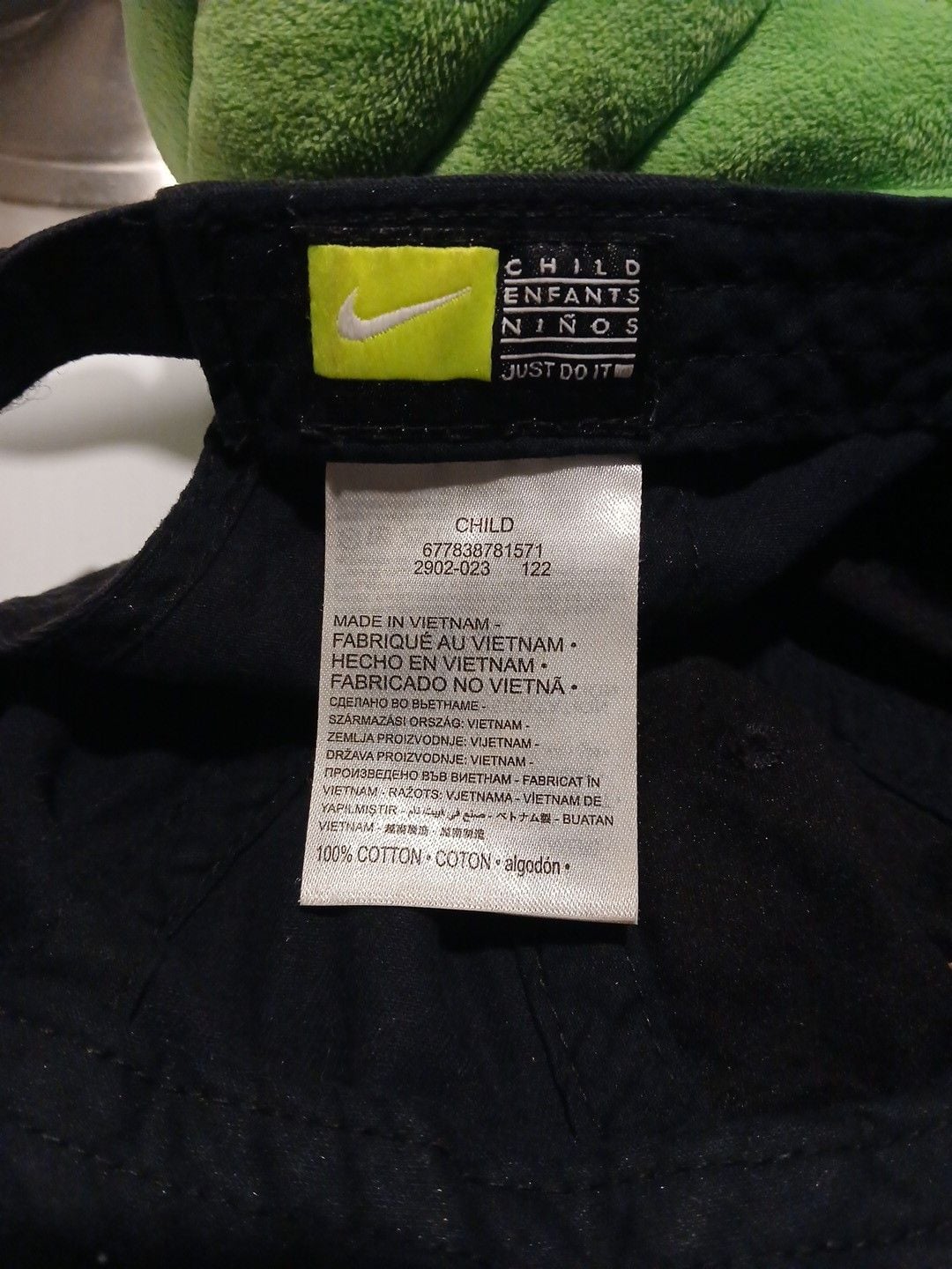 Nike Futura Wash Cap Child Black Hat Embroidered Swoosh 8