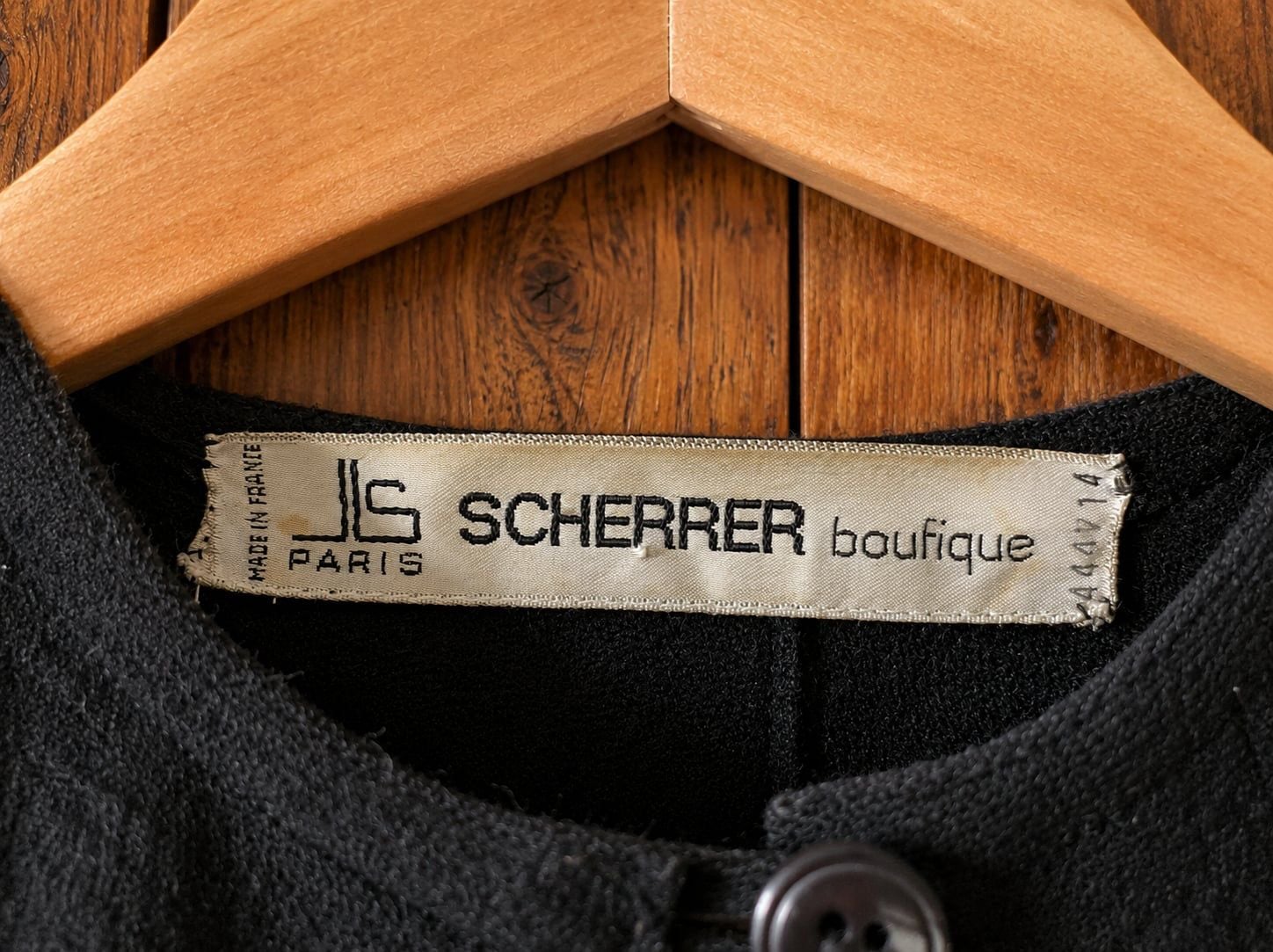 Vintage Jean Louis Scherrer Black Oversized Cocoon Cape Coat Made in France 5