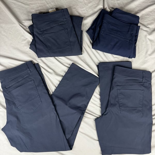 Weatherproof Vintage 5-Pocket Performance Pants Blue lot of 4