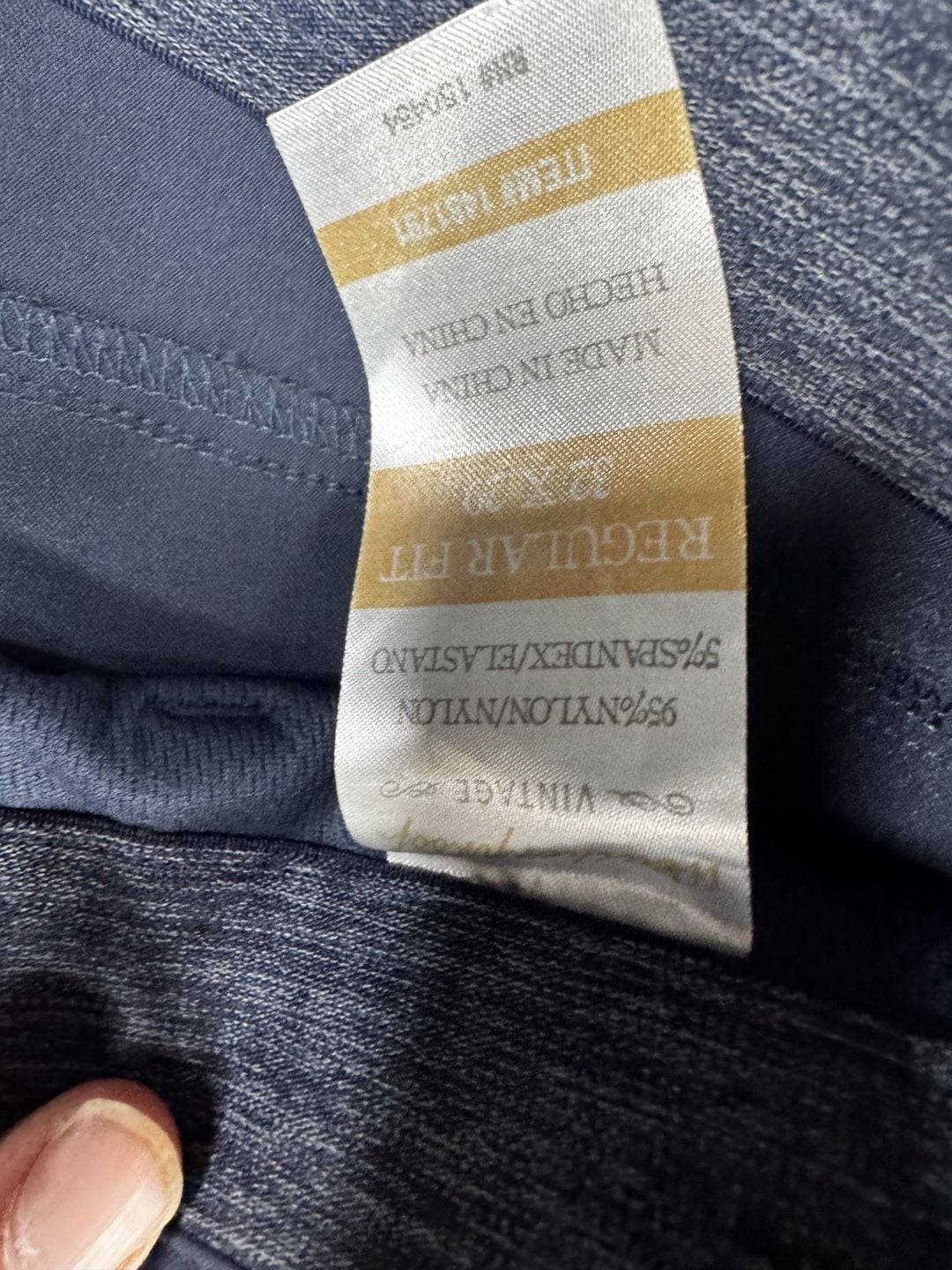 Weatherproof Vintage 5-Pocket Performance Pants Blue lot of 4 16