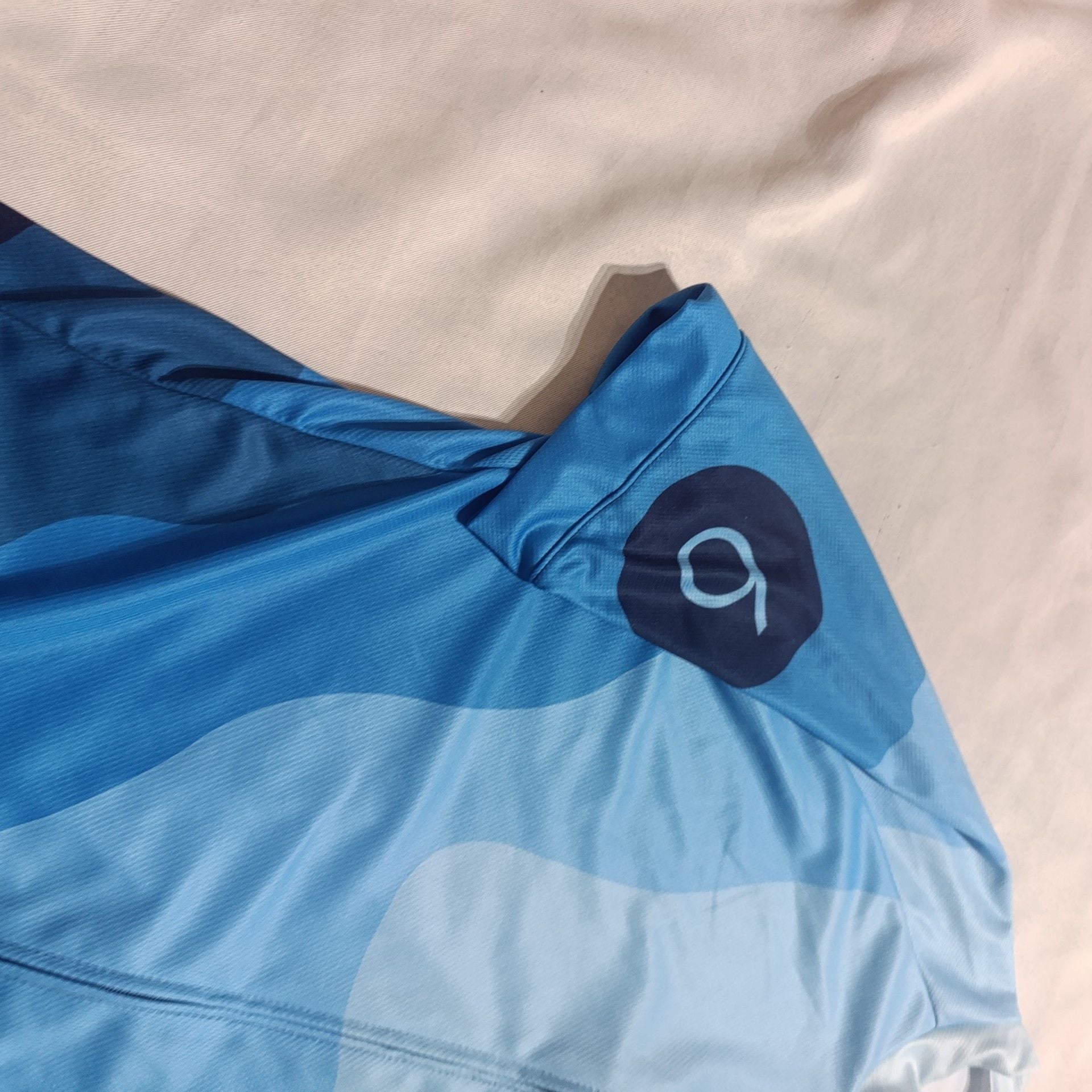 Twin Six Club Cycling Jersey Men's XL Blue Airies Micro Plus Full Zip Made USA 5