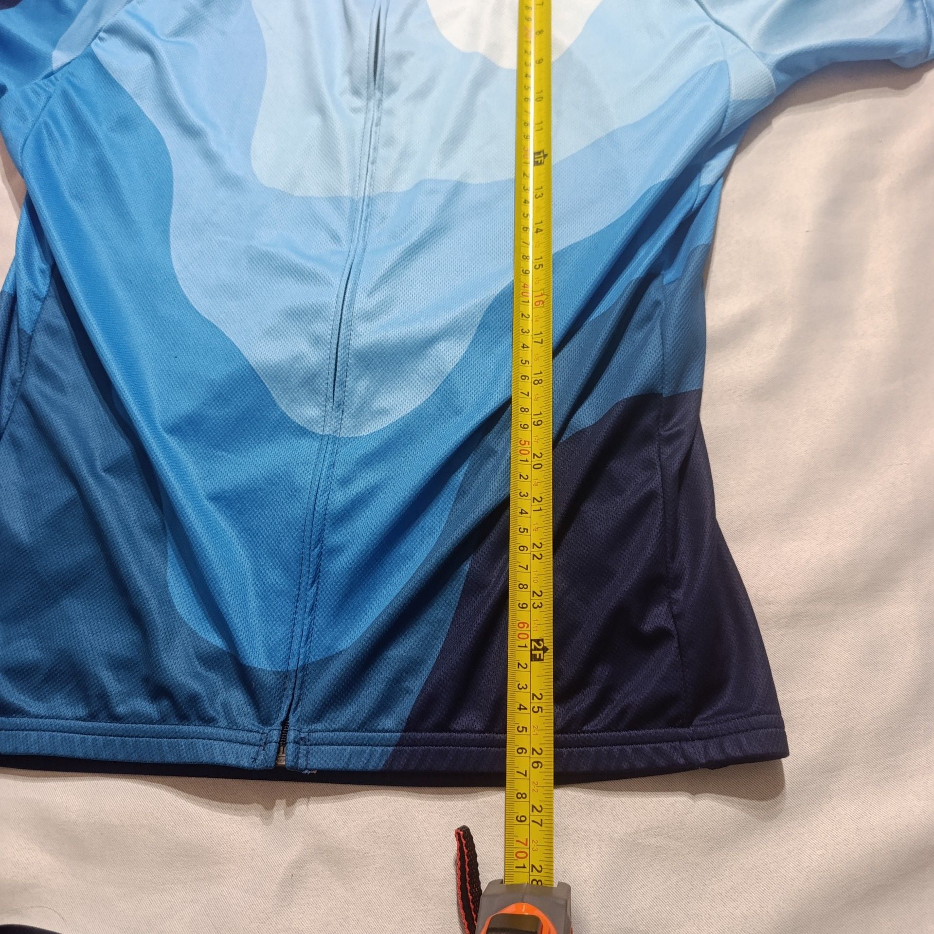 Twin Six Club Cycling Jersey Men's XL Blue Airies Micro Plus Full Zip Made USA 7