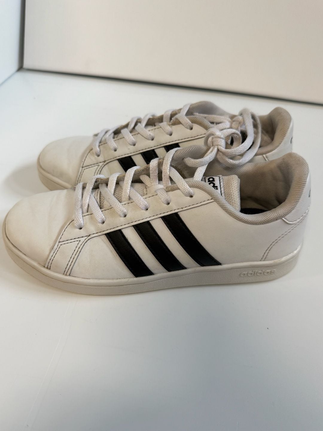 Adidas Cloudfoam Advantage White Black Sneakers 6