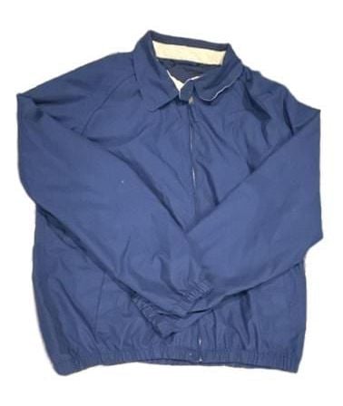 Haggar Generations Full Zip Jacket Size M Blue Windbreaker 1