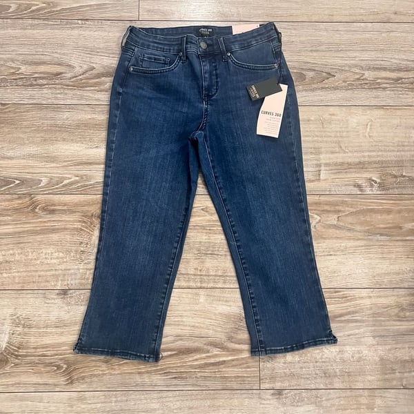 NYDJ Curves 360 Slim Straight Capri Jeans Women’s Size 4