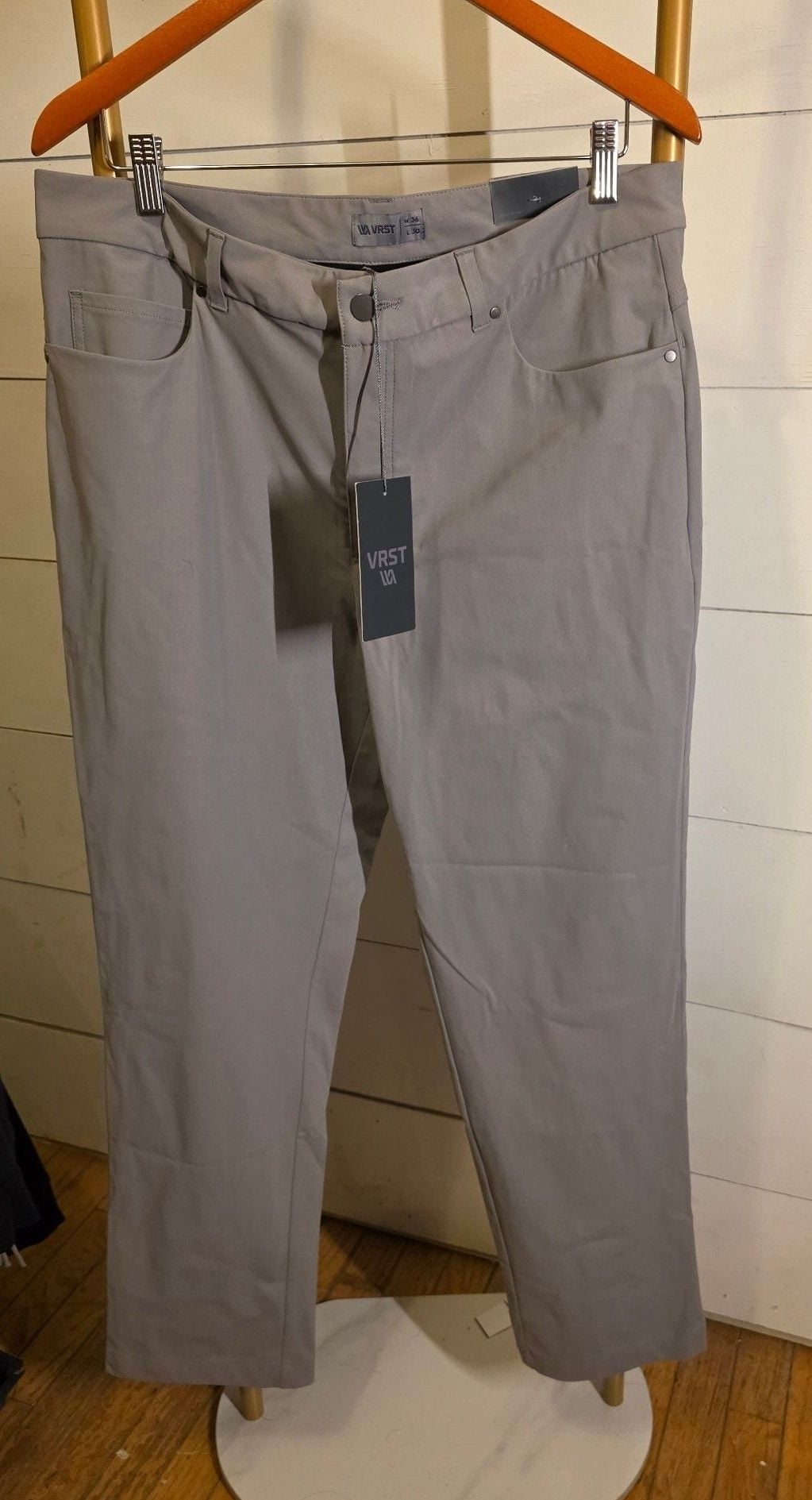 VRST Athletic Fit 5 Pocket Pants Size 36x30 Gray 2
