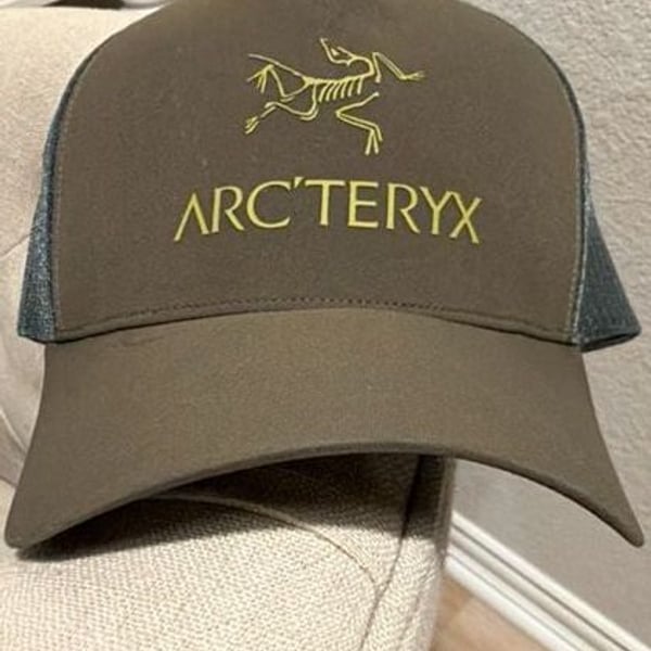 Arc'teryx Bird Word Trucker Hat Green Adjustable