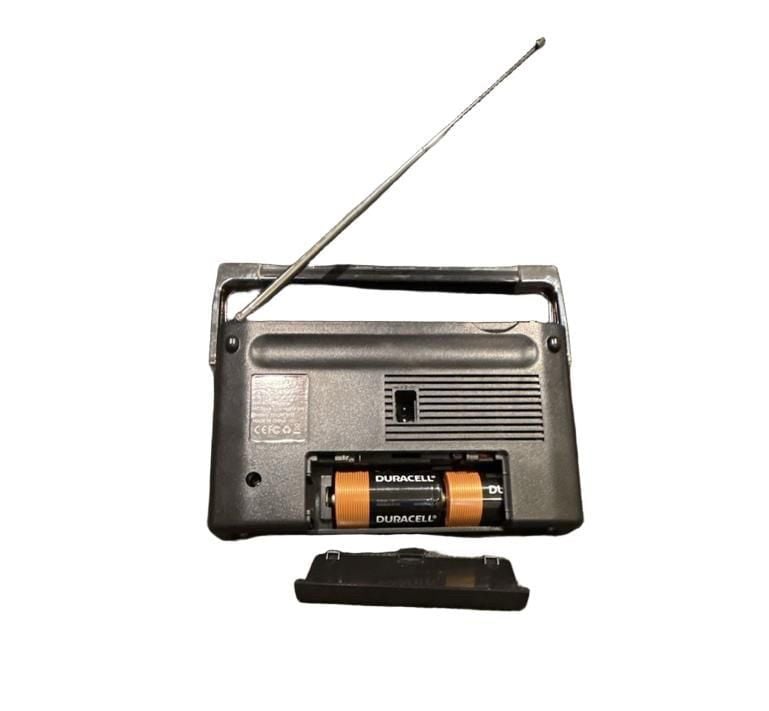 Yewrich AM FM Portable Transistor Radio Black Battery AC Powered 4