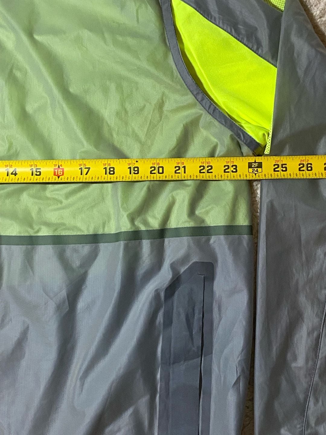 Nike US Soccer Training Windbreaker Size XL Gray Yellow Jacket 8
