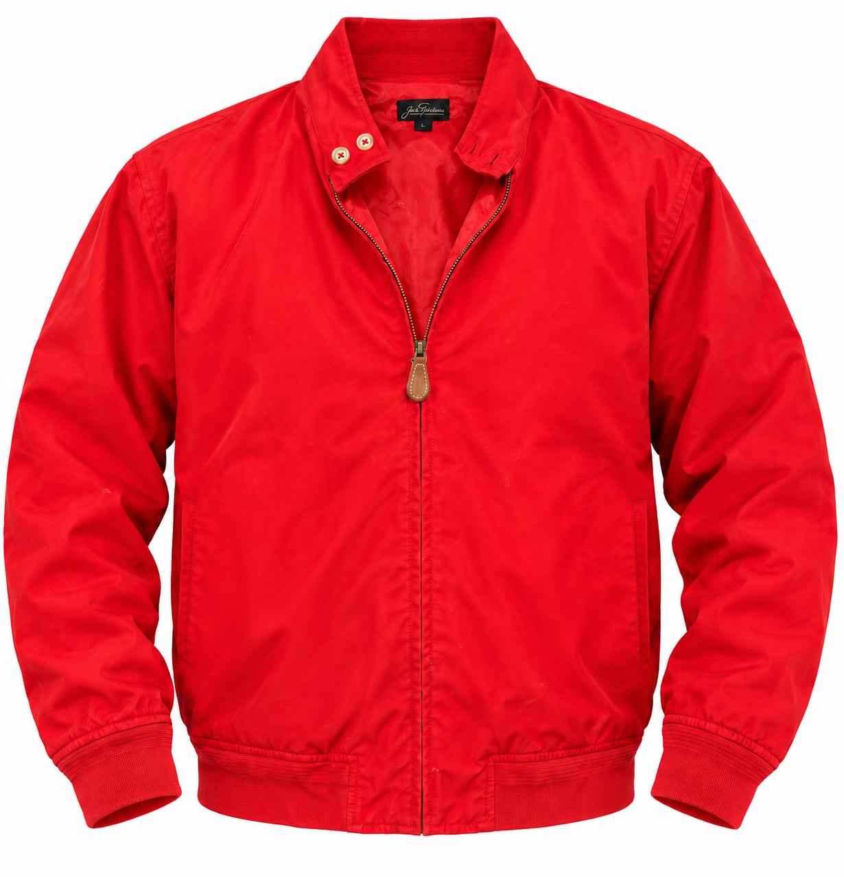 Vintage Jack Nicklaus Harrington Jacket Size L Red Full Zip Bomber 2