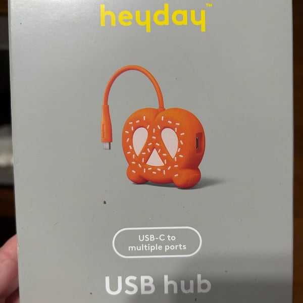 Heyday Novelty Pretzel USB-C To Multiple Ports USB Hub