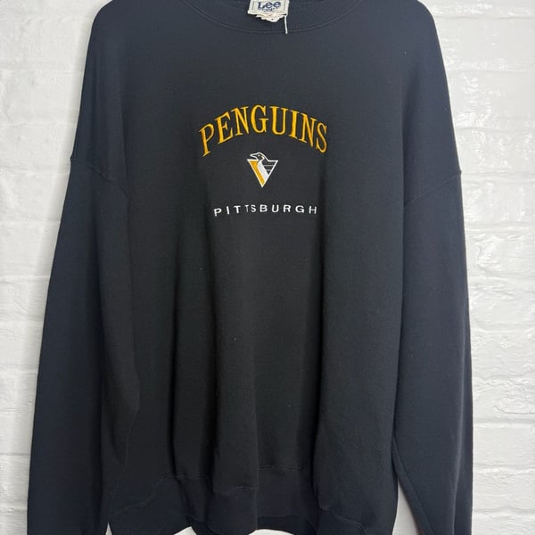 VINTAGE PITTSBURGH PENGUINS CREW NECK LARGE – , A