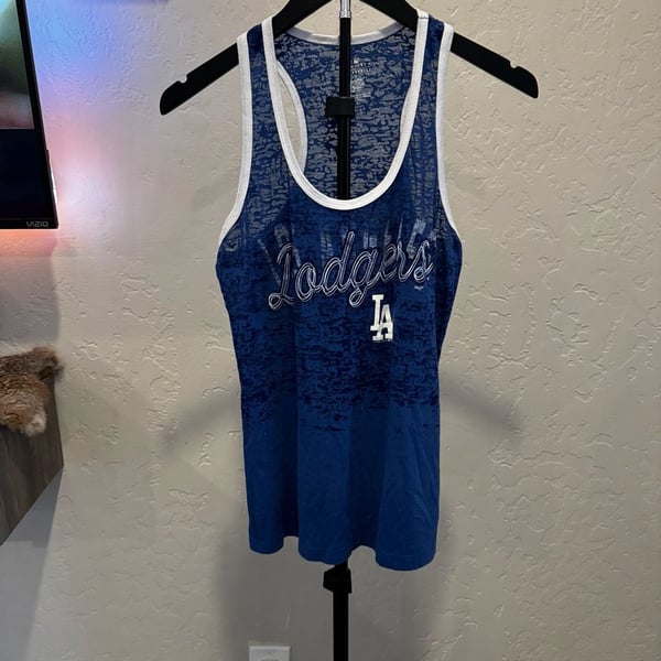Los Angeles Dodgers Size S Tank Top Blue Burnout