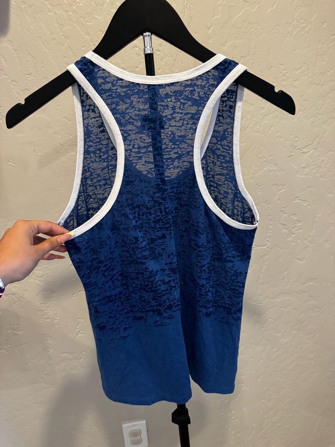 Los Angeles Dodgers Size S Tank Top Blue Burnout 5
