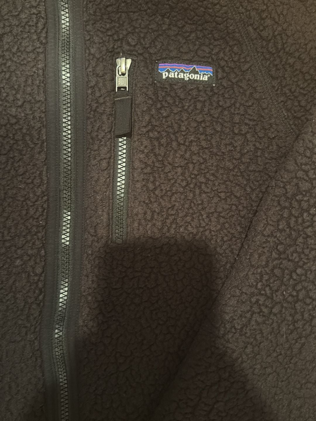 Patagonia Retro Pile Jacket Size L Black Fleece Full Zip 3