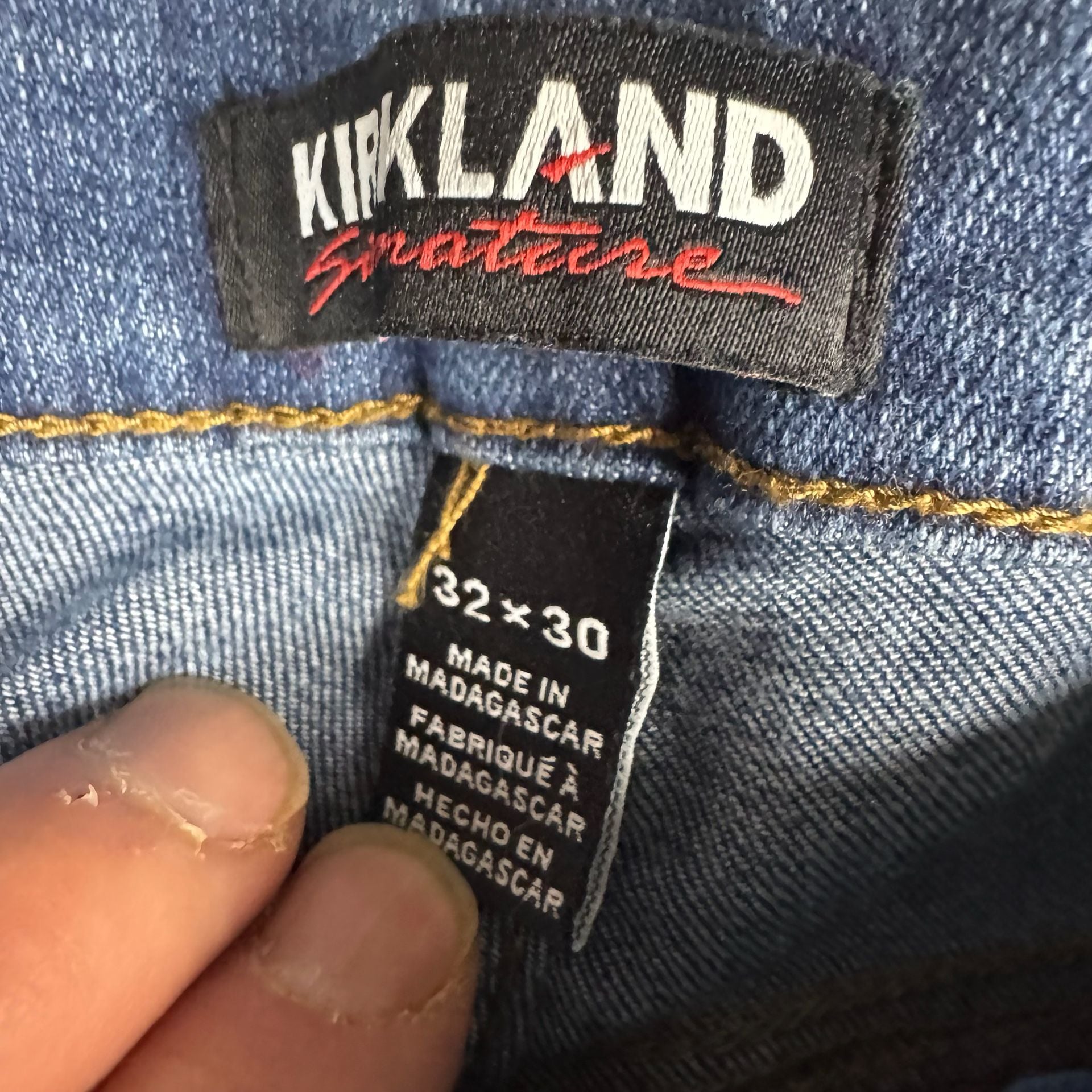 Kirkland Signature Denim Jeans Blue Lot Of 5 16