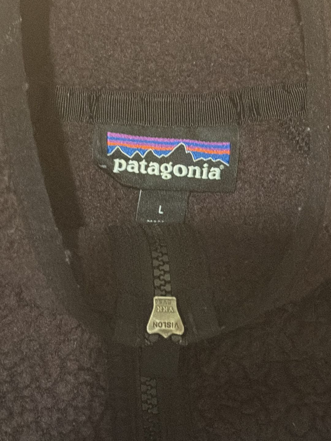Patagonia Retro Pile Jacket Size L Black Fleece Full Zip 4