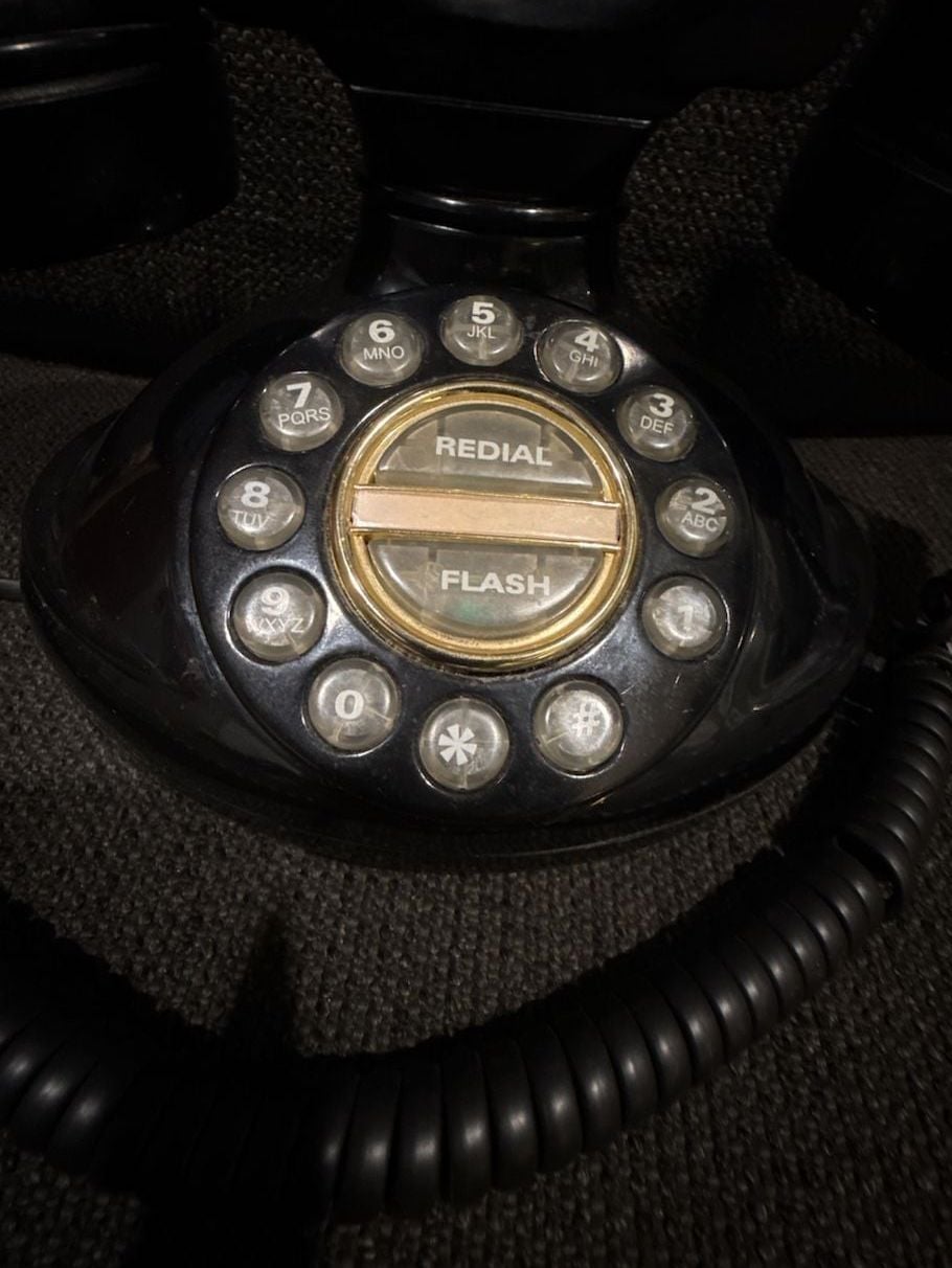 Conair Metropolis Vintage Style Black Retro Landline Desk Telephone 2