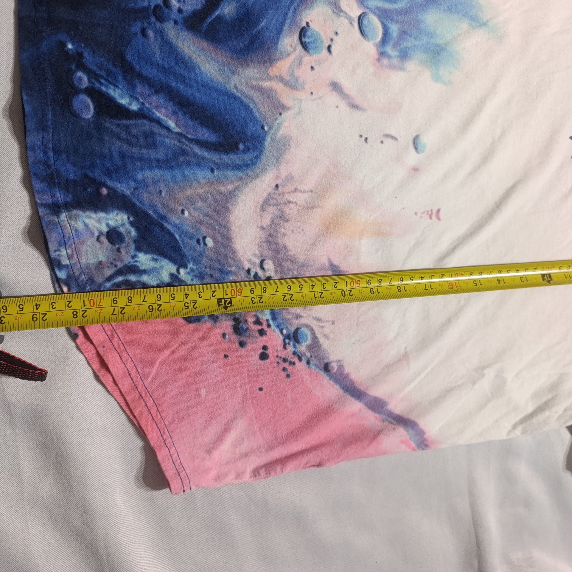 Hollister Los Angeles Graphic Tee Size L White Blue Ombre 6
