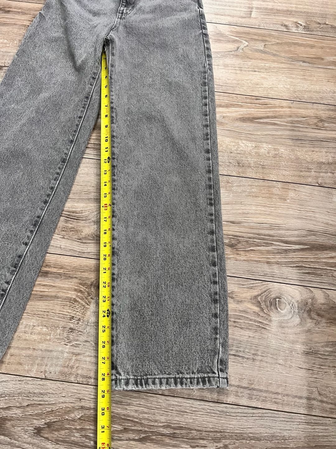 Cotton On Loose Straight Jeans Size 24 Gray Denim 7