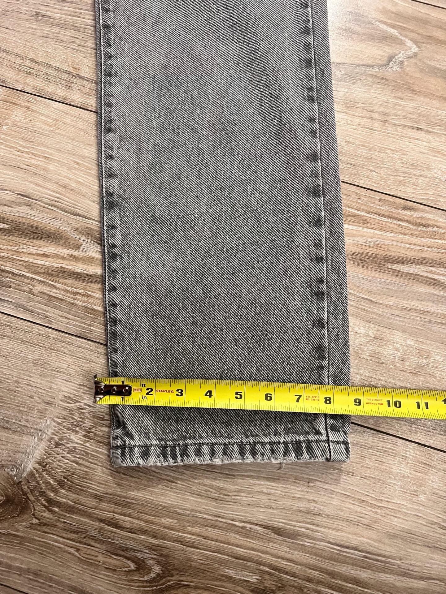 Cotton On Loose Straight Jeans Size 24 Gray Denim 9