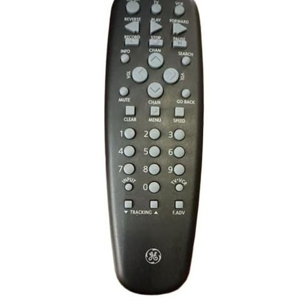 Ge Universal Remote Control For Vcr Tv Black