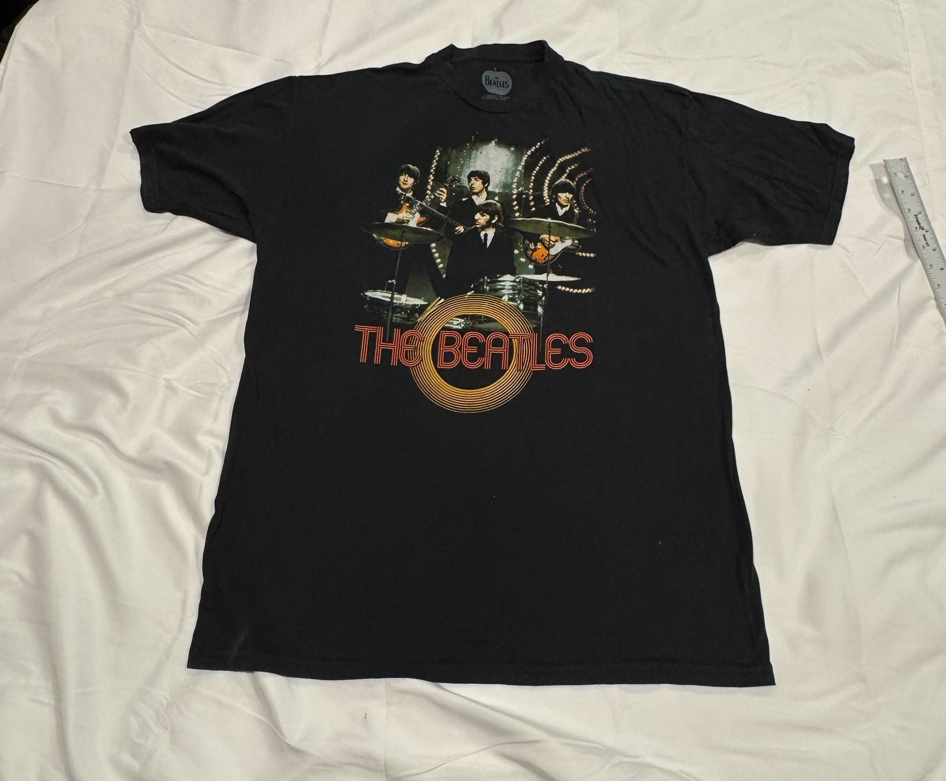 The Beatles Band T Shirt Size XL Black Graphic Tee 2009 2
