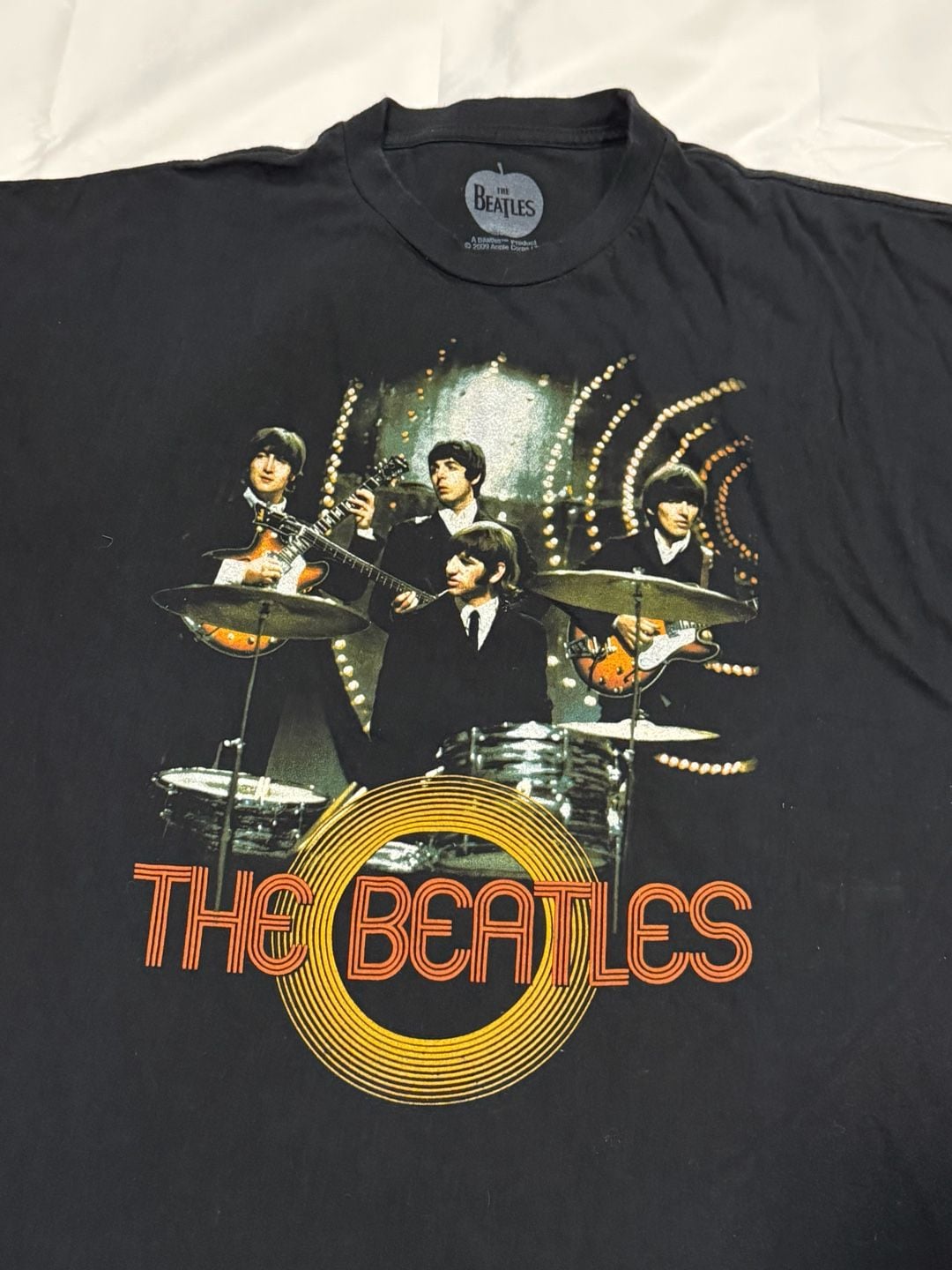 The Beatles Band T Shirt Size XL Black Graphic Tee 2009 3