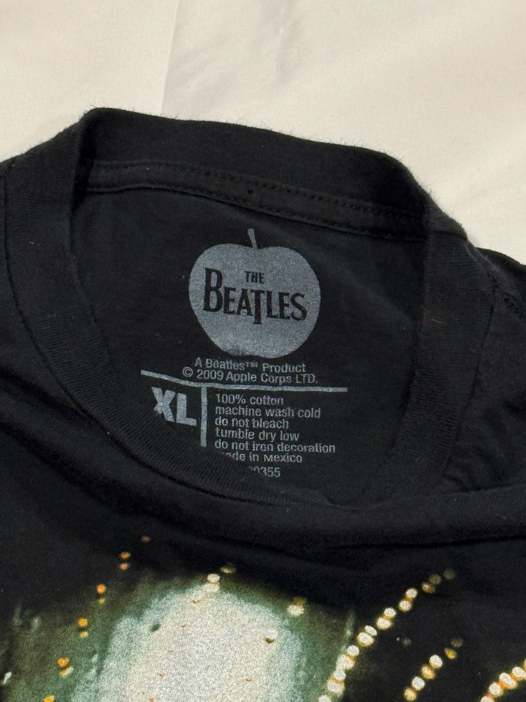 The Beatles Band T Shirt Size XL Black Graphic Tee 2009 4