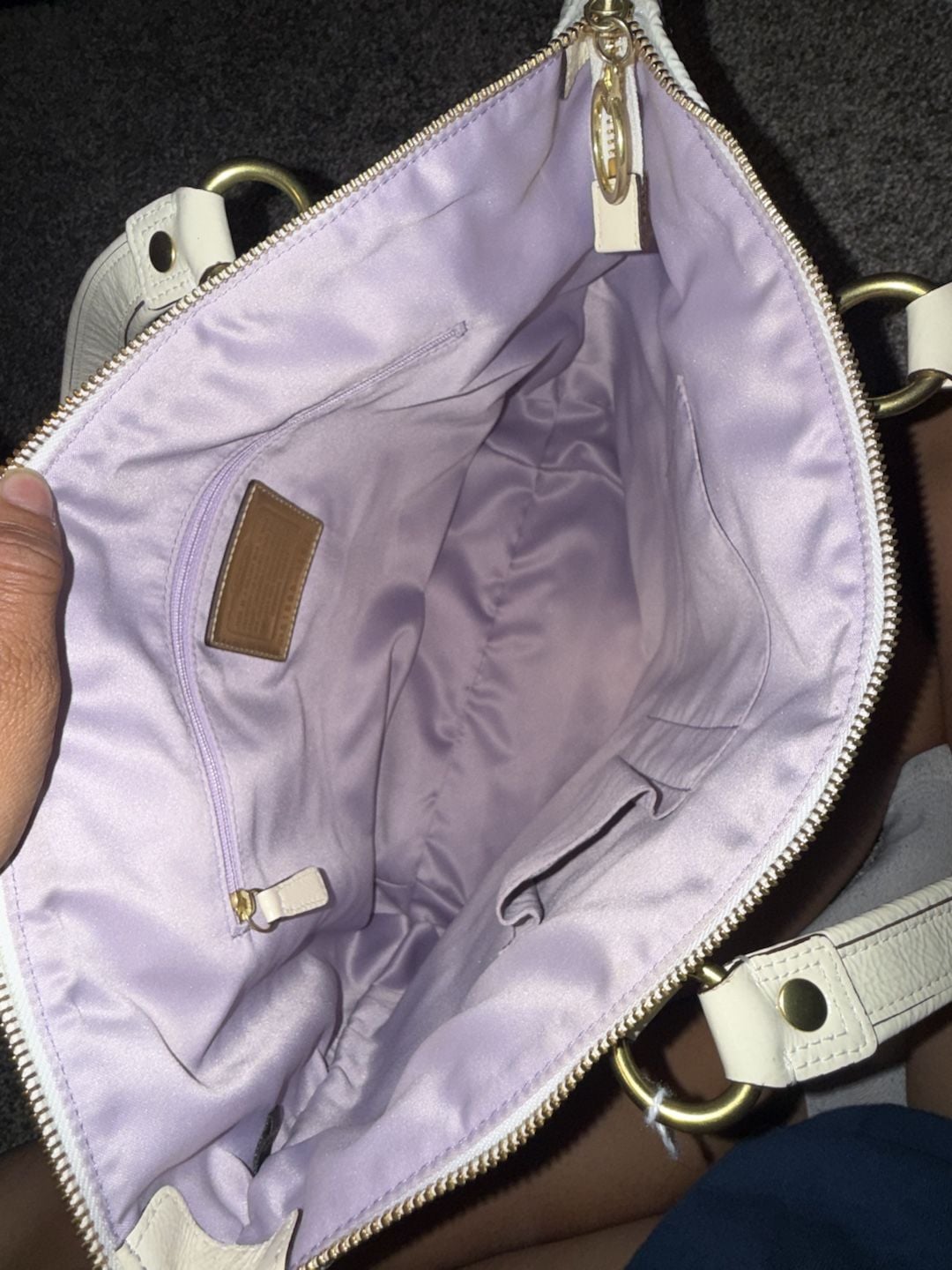 Coach Quilted Nylon Tote Bag No. M0973-15878 White 4