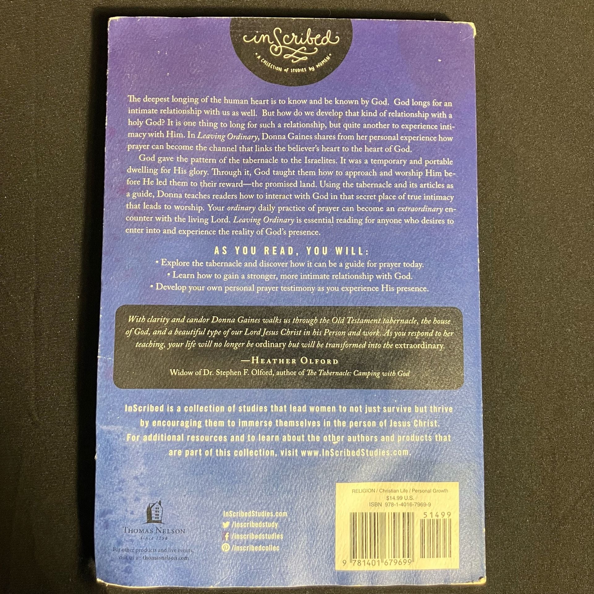 Thomas Nelson Leaving Ordinary Paperback Donna Gaines 2