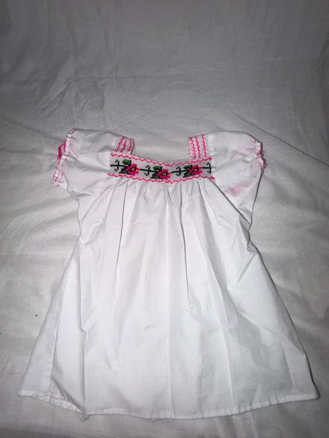Mexican Traditional Outfit Embroidered Blouse Skirt Scarf 2