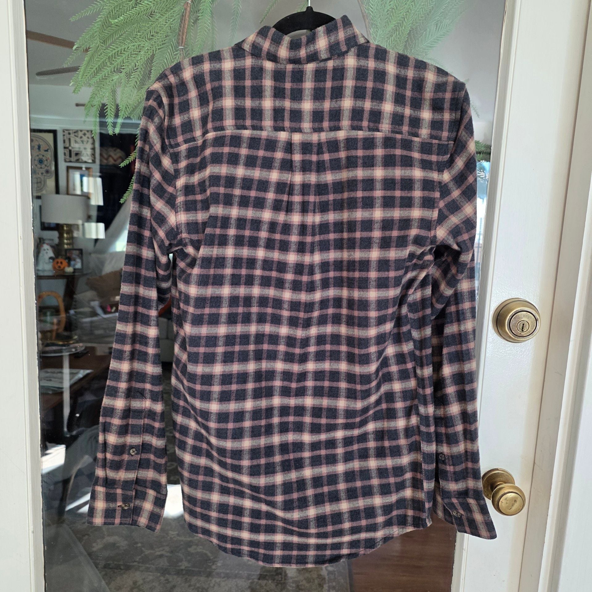 14th & Union Plaid Flannel Shirt Mens Size S Trim Fit 6