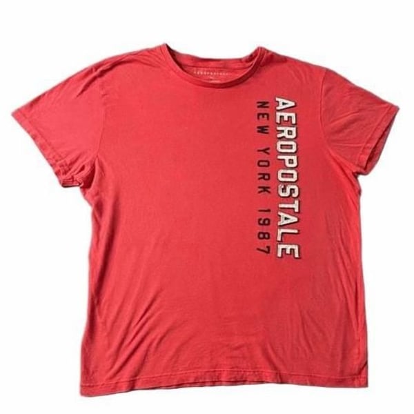 Aeropostale T-Shirt Size XL Red New York 1987 Graphic Tee